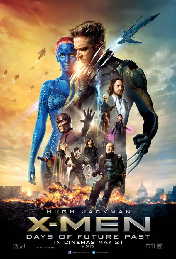 20thCenturyID's tweet photo. Film yang paling ditunggu bulan ini X-Men : Days of Future Past akan tayang di bioskop mulai Rabu, 21 Mei 2014. http://t.co/stGAWsmkBi