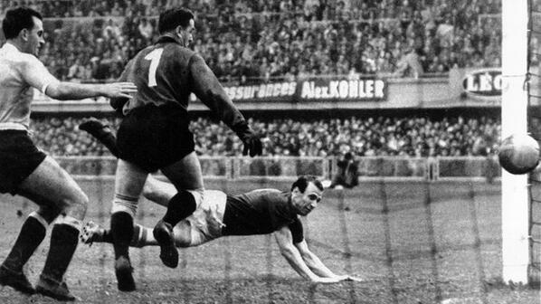 27 DAYS TO GO: Which team scored a record 27 goals at the 1954 #WorldCup? Find out here - fifa.to/1hPKi0Q