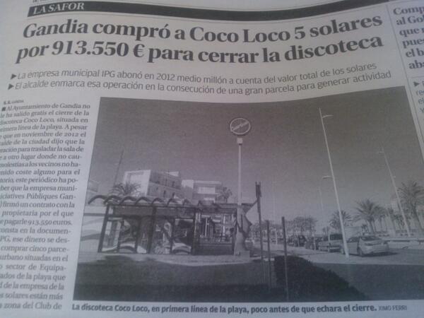 CallePregunta's tweet image. Este es el coste 0 del que habla el PP de #Gandia #Puedesconfiar dicen...