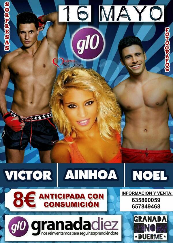 Últimas entradas para ver a <a href="/NoelBayarri/">Noel</a> <a href="/ainhoabenitobe/">Ainhoa Benito Benito</a> y <a href="/Victorerubio/">Victor Enguídanos</a> en <a href="/DiscoGranada10/">Granada Diez Oficial</a> 🎫635800059🎫 +16 años