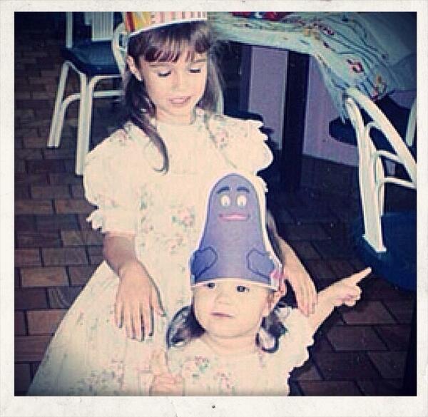 ddlovato's tweet image. Me &amp;amp; @dallaslovato during simpler times when we'd dress up because it was a big deal to go to McDonalds. #lateTBT🍔❤️