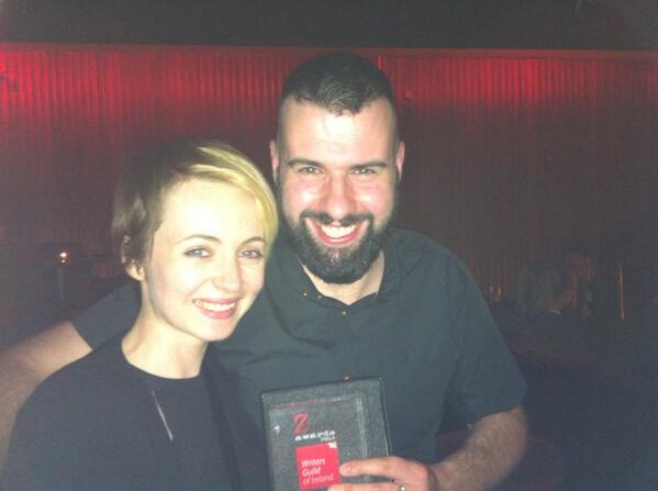 gemmamos's tweet image. @AntoinBeag smashed it @sugarclubdublin last night #BestShortFilmScript #Rubai #ZeBBies