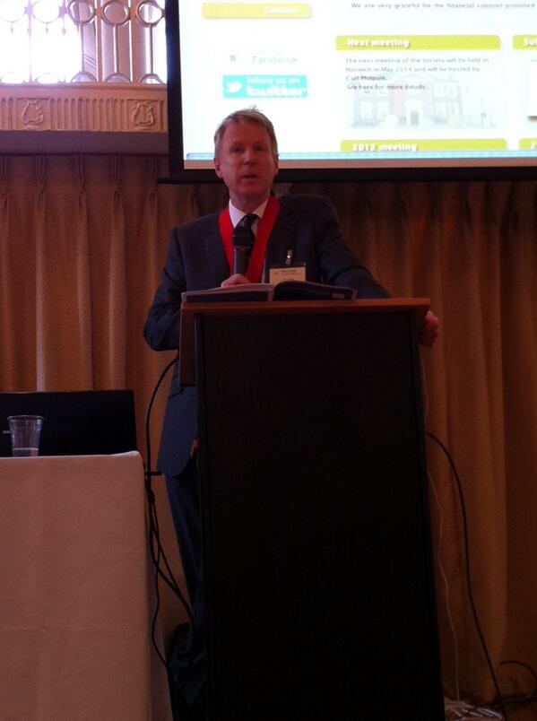 BritRhinSoc's tweet photo. Paul White - President's address http://t.co/3hlV4wmylh