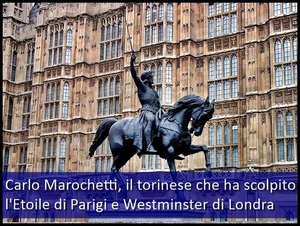 mole24torino's tweet image. Carlo Marochetti, il #torinese che ha scolpito l’Etoile di #Parigi e Westminster di #Londra . 
mole24.it/2014/05/16/car…