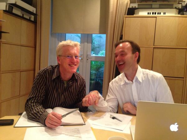 stoneappleuk's tweet photo. Who knew our lighting and sound team were so close! #productionmeeting #stoneapplehq http://t.co/KmbG5Yzy3d