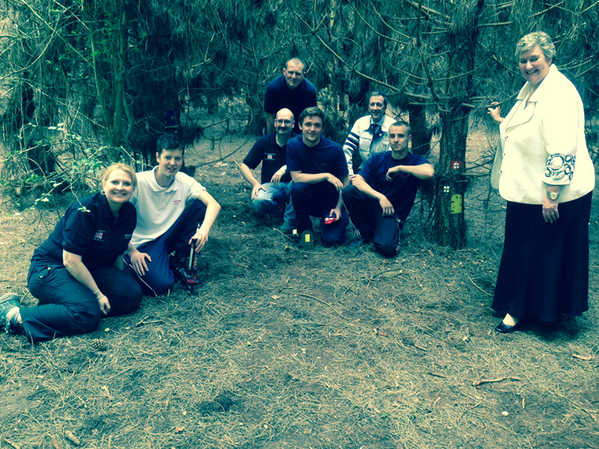 Away with the fairies! Here's South Derbyshire PM Heather Wheeler &amp; some of our team helping to build a fairy glade.