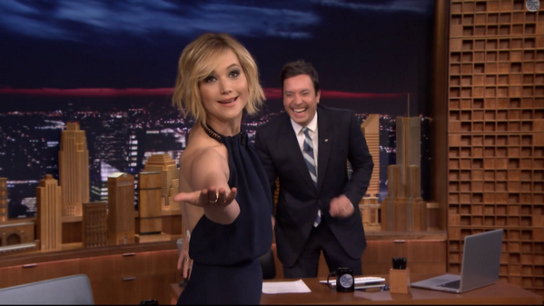 VIDEO &amp; PHOTOS: Jennifer Lawrence on The Tonight Show jenlawfans.blogspot.com/2014/05/video-… <a href="/FallonTonight/">The Tonight Show</a>