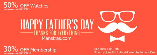 Manstras's tweet image. Father's Day Sale now until June 16th.