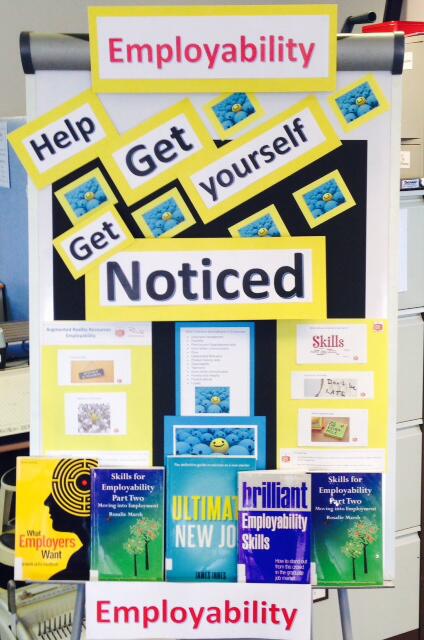 SLCstaff's tweet photo. Come to the LRC and take a look at our employability display. Get yourself noticed when applying for that perfect job http://t.co/bvIvLJSKVG