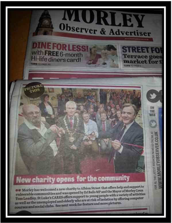This photo was it this week's Morley Observer, at our Morley shop's opening @MorleyOb #VintageLeeds #Morley