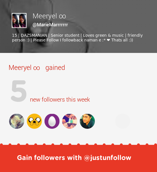 MarieMarrrrrrr's tweet photo. Fab tweeps @seth30959640 @NiborBautista @raja200088 &amp; more followed me. Grow with http://t.co/hDN5APRYqm http://t.co/GbAcjx9sFl
