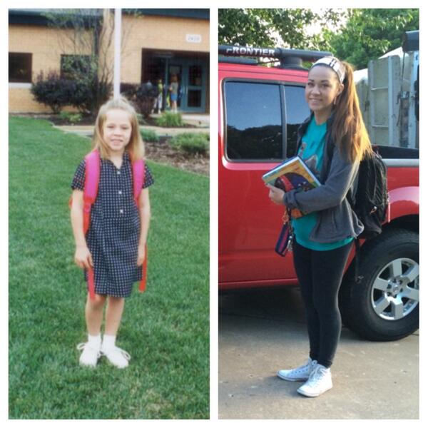 ShannaDutton's tweet image. First day of school and last day of school. Where did the time go?!?!