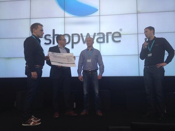 Klasse Shopware! 6000,00 € an die Kinderkrebshilfe. 😀 #shopware #scd14
