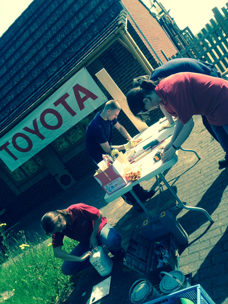 We're lending a hand <a href="/RFC1993/">Rosliston Forest Ctr</a> today and building a fairy glade! More photos to come.