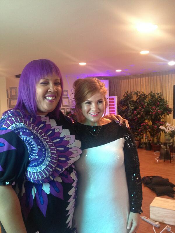 FortyPlusDivas's tweet image. @PurpleDvaDesign on @GoCurvy practicing what she preaches @teaganbrooke both wearing originals from @PurpleDvaDesign