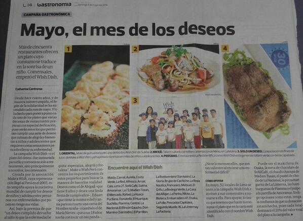 Amoramar's tweet image. !Los invitamos a probar nuestro pulpo a la parrilla y de esa manera colaborar con la organización #MakeAWish