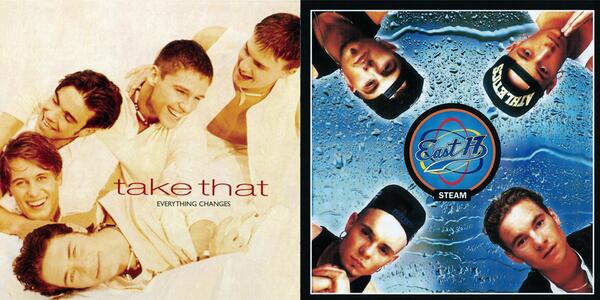 AmazonMusicUK's tweet photo. The boyband battle's kicking off! RT for @takethat, Fave for @East17official! #Amazon1994 http://t.co/Pn2nWLzPdk http://t.co/ZRnBan7dDy