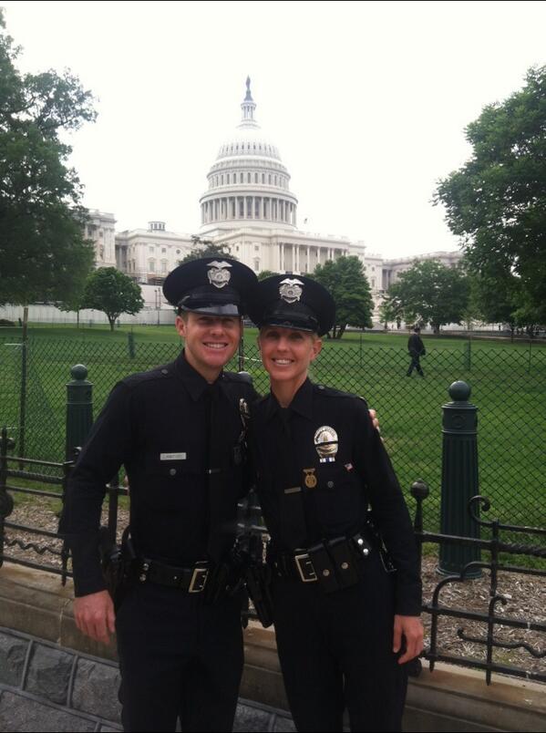 Two great LAPD cops in DC for the Police Memorial. God bless the LAPD.