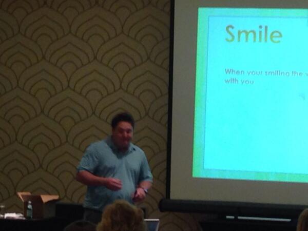 Joymichelleglen's tweet image. &quot;When you&apos;re smiling the whole world smiles with you&quot; @DrewiyRoth @AllAmericanHear #greatjob #sparktalk