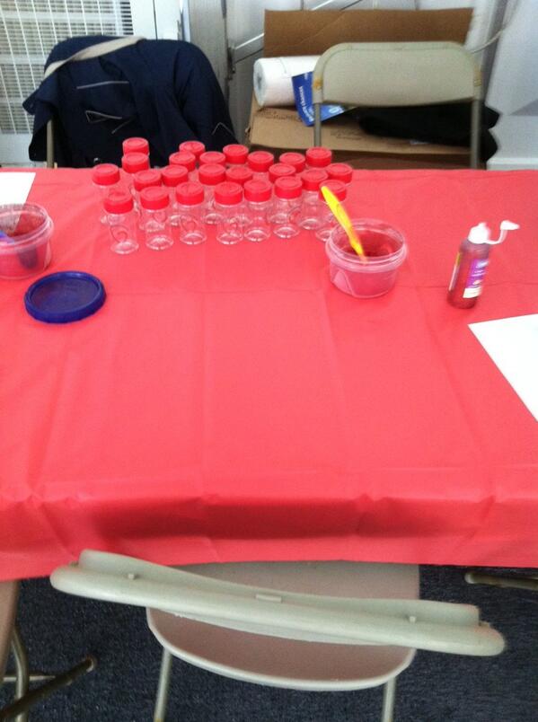 ...and the glitter jar station #hpbnc