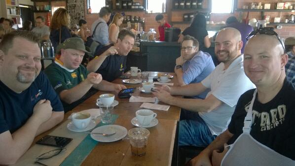 MichaelBender's tweet image. Hanging with #TheKrewe at #msTechEd Day5. #MOARCOFFEE
