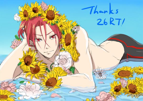「#RTされた数だけFreeキャラに花を咲かす これ。26RTありがとうございまし」|美和のイラスト