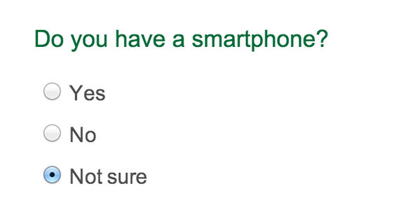 AnnieRittgers's tweet photo. Incredibly unclear who this survey was designed for... http://t.co/G5zm5jilwk