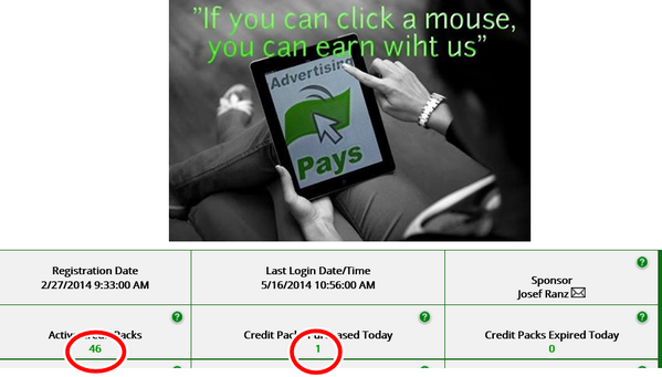 BlogOnlineMoney's tweet image. 50$ = Creditpack 46!