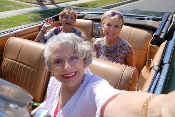 3 golden sisters on twitter watch us drive a low rider car and