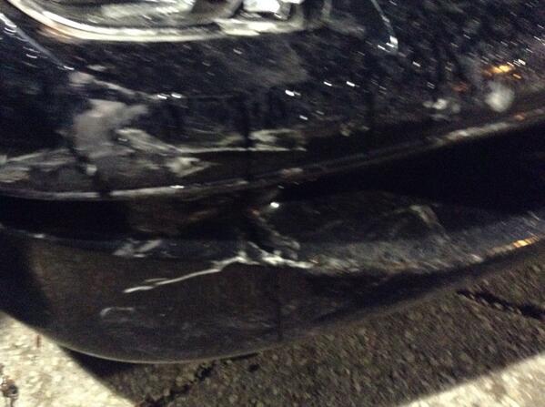 briitater's tweet photo. Only one picture... Getting X-ray's today... Car doesn't look as bad as it should http://t.co/i4oBZI3cdb