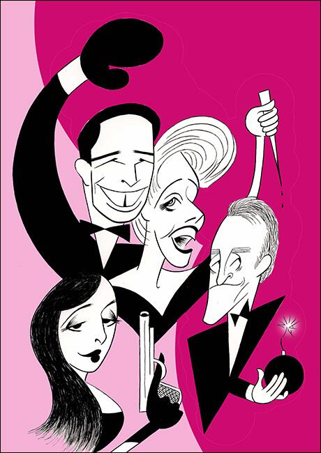 ForbiddenBwayNY's tweet photo. Check out the Ken Fallin portrait of our cast members @MarcusStevensNY, @cartercalvert, @ScottRFoster1 @mia_gentile! http://t.co/vvgOLvoNCf