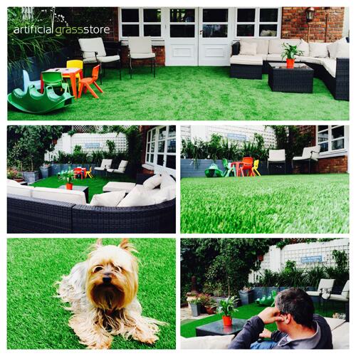 GrassStore's tweet image. Another happy customer ;) We just finished covering over an old decking with our Lush 37mm artificialgrassstore.ie