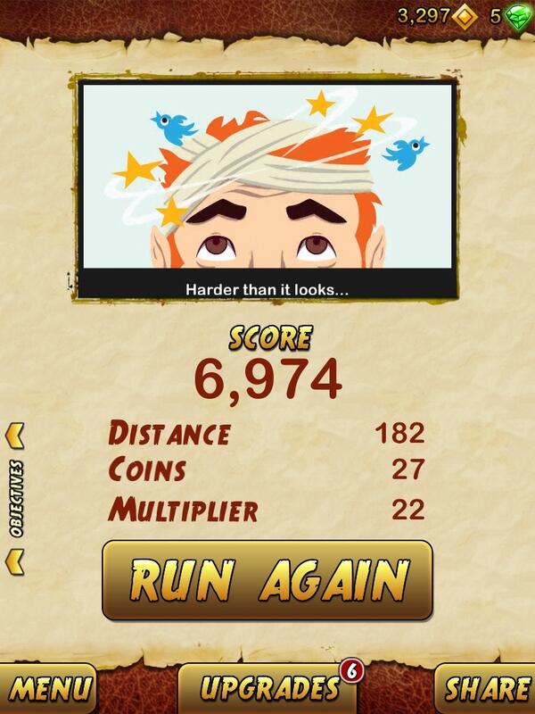 I got 6974 points while escaping from a Giant Demon Monkey in Temple Run 2. Beat that! bit.ly/TempleRun2uj