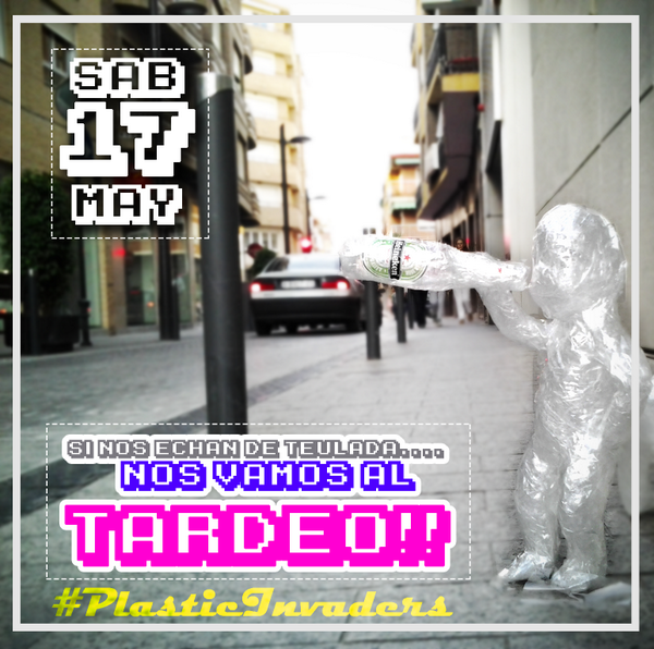 OneCityHero's tweet photo. #plasticinvaders mañana en Alicante: TARDEO!!!! #PlasticInvasion http://t.co/VzV6Dwih2B