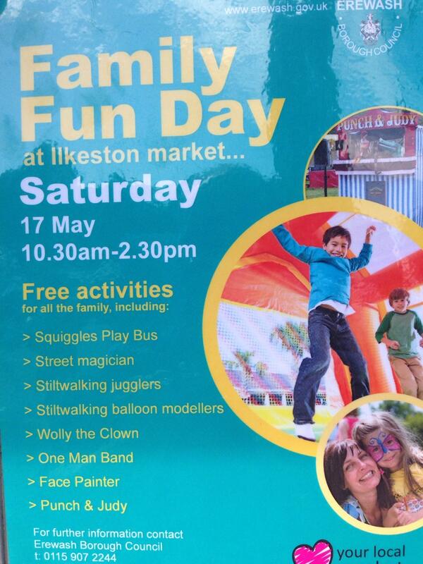 Don't forget free funday tomorrow on Ilkeston market