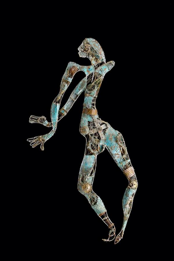 #Dancer - (2000) 180x80 - made with #copper #brass #bronze #tin #art #metalart #sculpture #metalsculptures #dancing