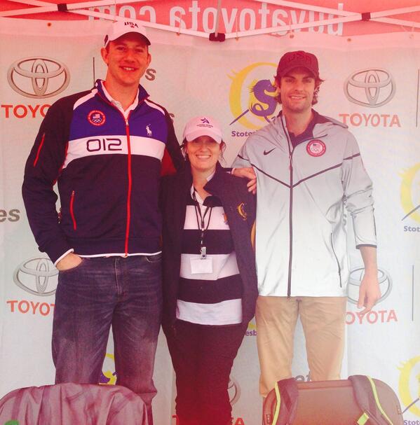 Thanks to <a href="/usrowing/">USRowing</a>'s @GrantJamesUSA and Brett Newlin for being at today's <a href="/StotesRegatta/">Stotesbury Cup</a> #stotes