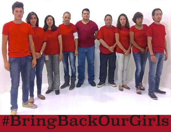 AztecaCEFAT's tweet photo. Unidos por su liberación #BringBackOurGirls @UNICEF @lupitaamador22 @dAnIeLeStRaDa @claudia_sbravo @Mariflores0731 http://t.co/ksLh3TbcUO