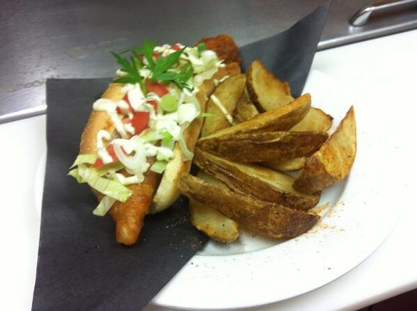 Tonight <a href="/TheLocalpub_TO/">The Local</a>. We got Fish Dogs! #roncesvalles