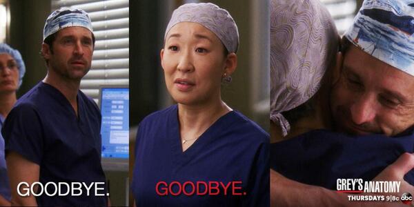 GreysABC's tweet photo. Who's still recovering from last night's #GreysFinale? #FarewellCristina http://t.co/UJUnHhNj2h