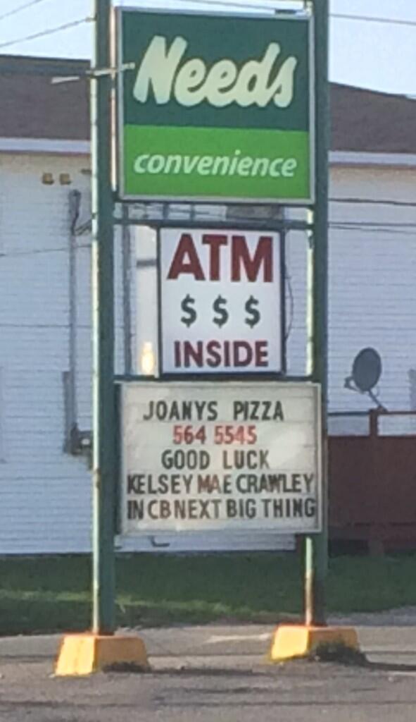 NextBigThingCB's tweet photo. Very cool! #SupportLocal "@Sheumas1019: Drove by this tonight! @heyitskelseymae @NextBigThingCB http://t.co/0mAhNo9HTQ"