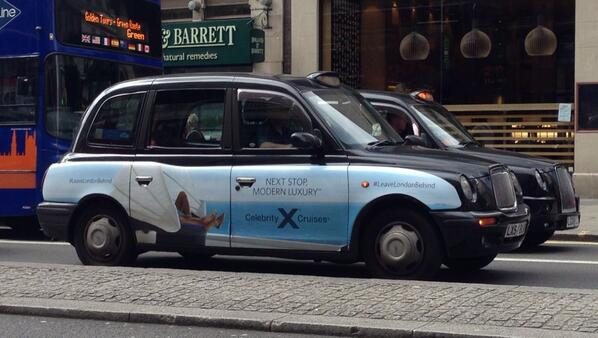 proud to see <a href="/CelebrityCruise/">Celebrity Cruises</a> logo while walking around #London