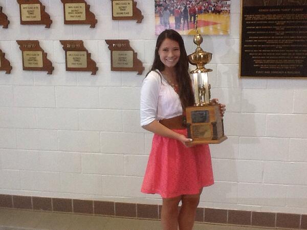 mexicohssports's tweet image. Keagan Riddick 2014 Bill Johnson Award Winner