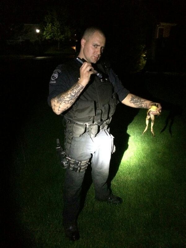 APD took a call of someone banging on barrells and walking on the back deck. After a short pursuit, one is in custody