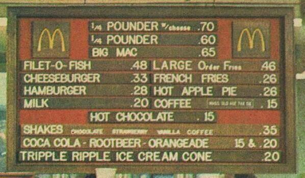 This must have been the first MacDonald's Menu Boomermom 
#OldGoodies
#Boomermom 
#OldGoodies