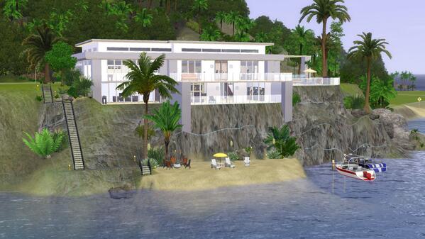 Simaholic's tweet image. One of my houses in Aluna Island