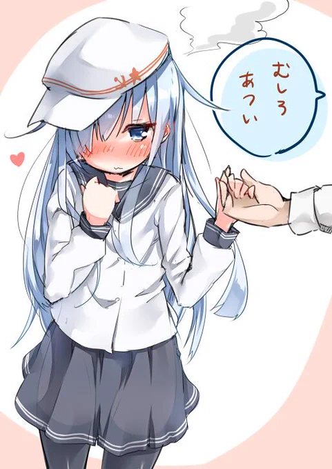 #艦これ版深夜の真剣お絵描き60分一本勝負 別府ちゃんは触ってるだけで涼しくなれそうだよね。 