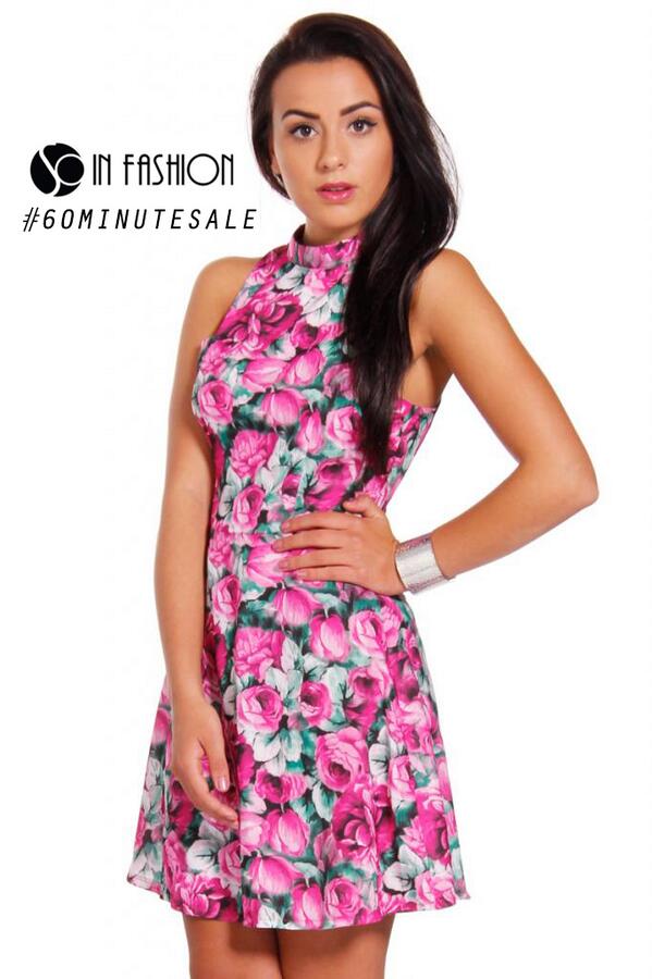soinfashion's tweet photo. #60MINUTESALE Β£12 So in Fashion Bold Floral Print Dress - 10 MINUTES LEFT! http://t.co/75mkLzJBFH Β£12 WOW! http://t.co/4tYc2vW4zL