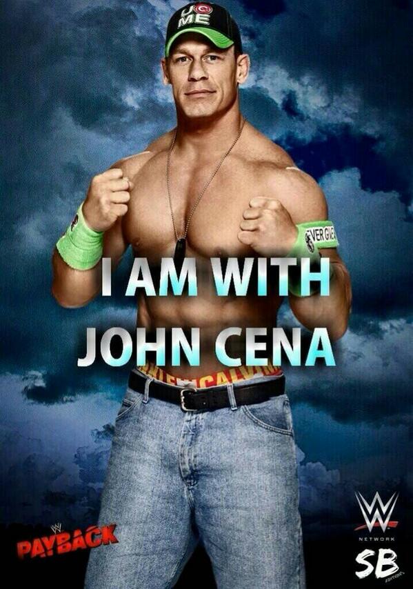 aprilburrell2's tweet photo. RT if you are with John Cena at #Payback #believeincena http://t.co/YpX23MrtPU