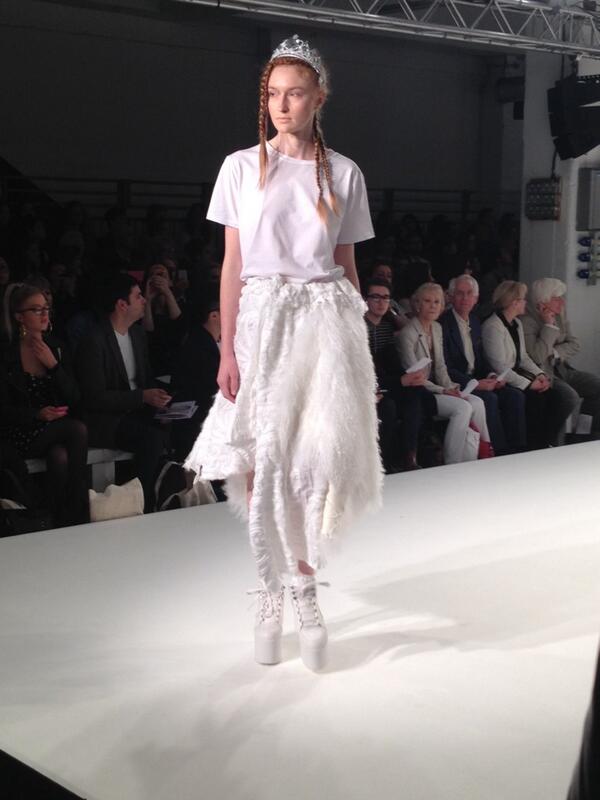 OfficialGFW's tweet photo. Urban snow fairies brought to life by designer Gemma Kearins #GFW2014 http://t.co/a86FkKR6GJ